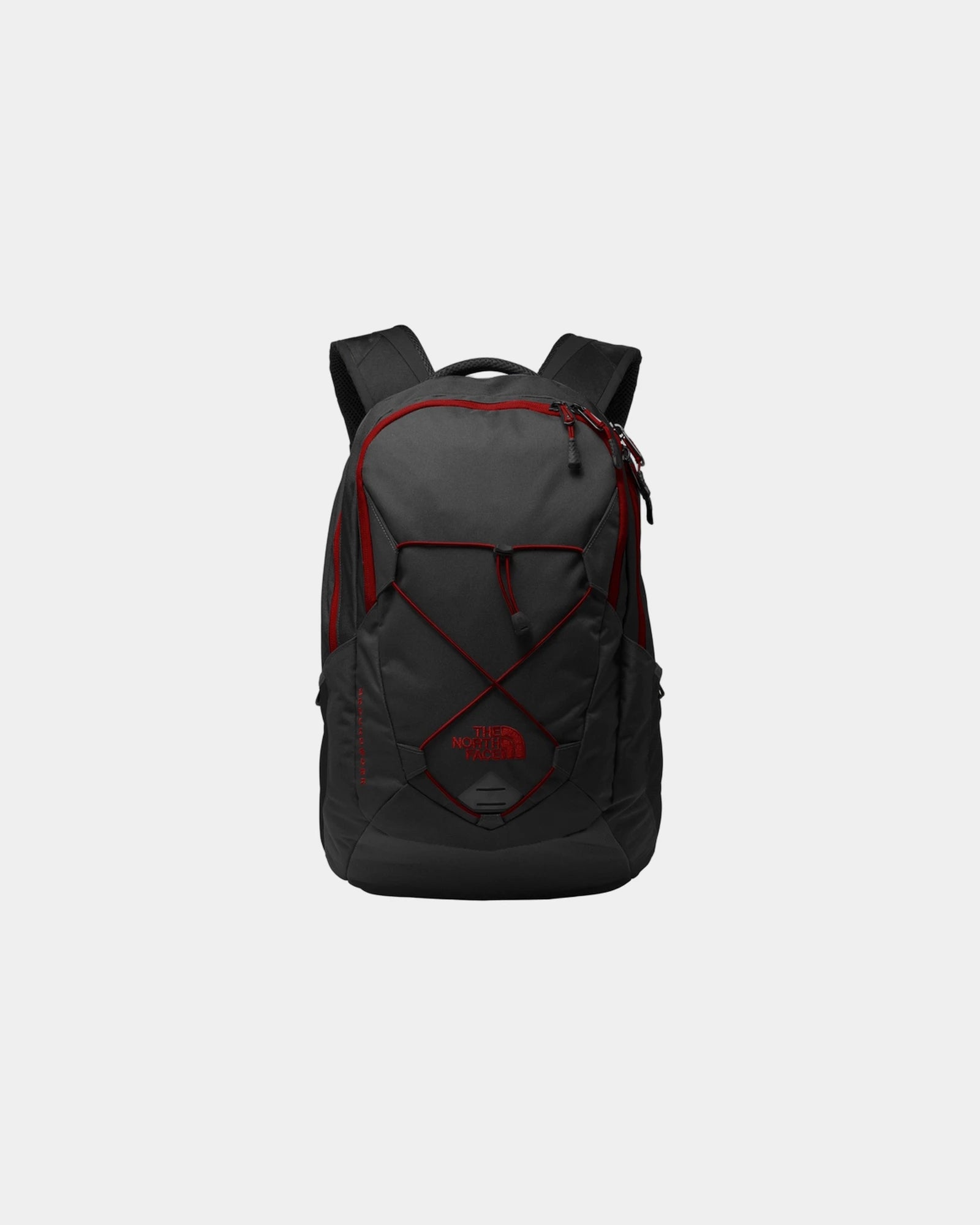 Custom recycled polyester The North Face Groundwork Backpack - Tnf Dark Grey Heather/ Cardinal Red